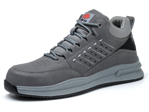 Composite Toe Safety Shoes for Men Women Lightweight Work Sneakers Leather Industrial Boots Construction Work Shoes