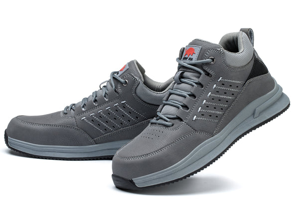 Composite Toe Safety Shoes for Men Women Lightweight Work Sneakers Leather Industrial Boots Construction Work Shoes