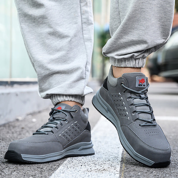 Composite Toe Safety Shoes for Men Women Lightweight Work Sneakers Leather Industrial Boots Construction Work Shoes
