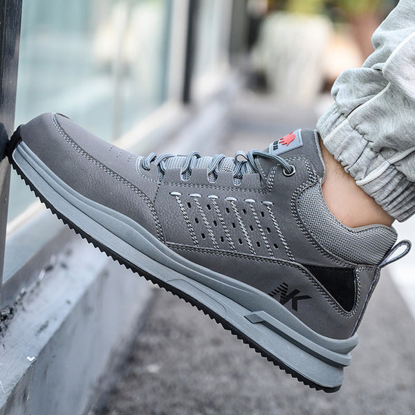 Composite Toe Safety Shoes for Men Women Lightweight Work Sneakers Leather Industrial Boots Construction Work Shoes