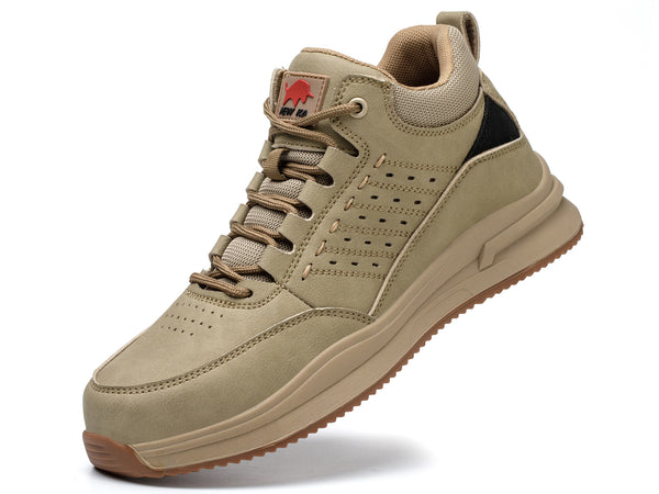 Composite Toe Safety Shoes for Men Women Lightweight Work Sneakers Leather Industrial Boots Construction Work Shoes